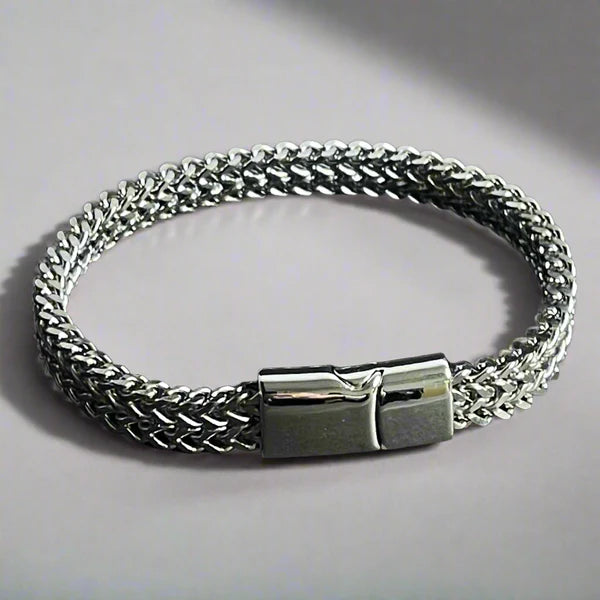 8mm Silver Chain Bracelet for Men