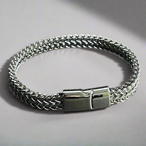 8mm Silver Chain Bracelet for Men
